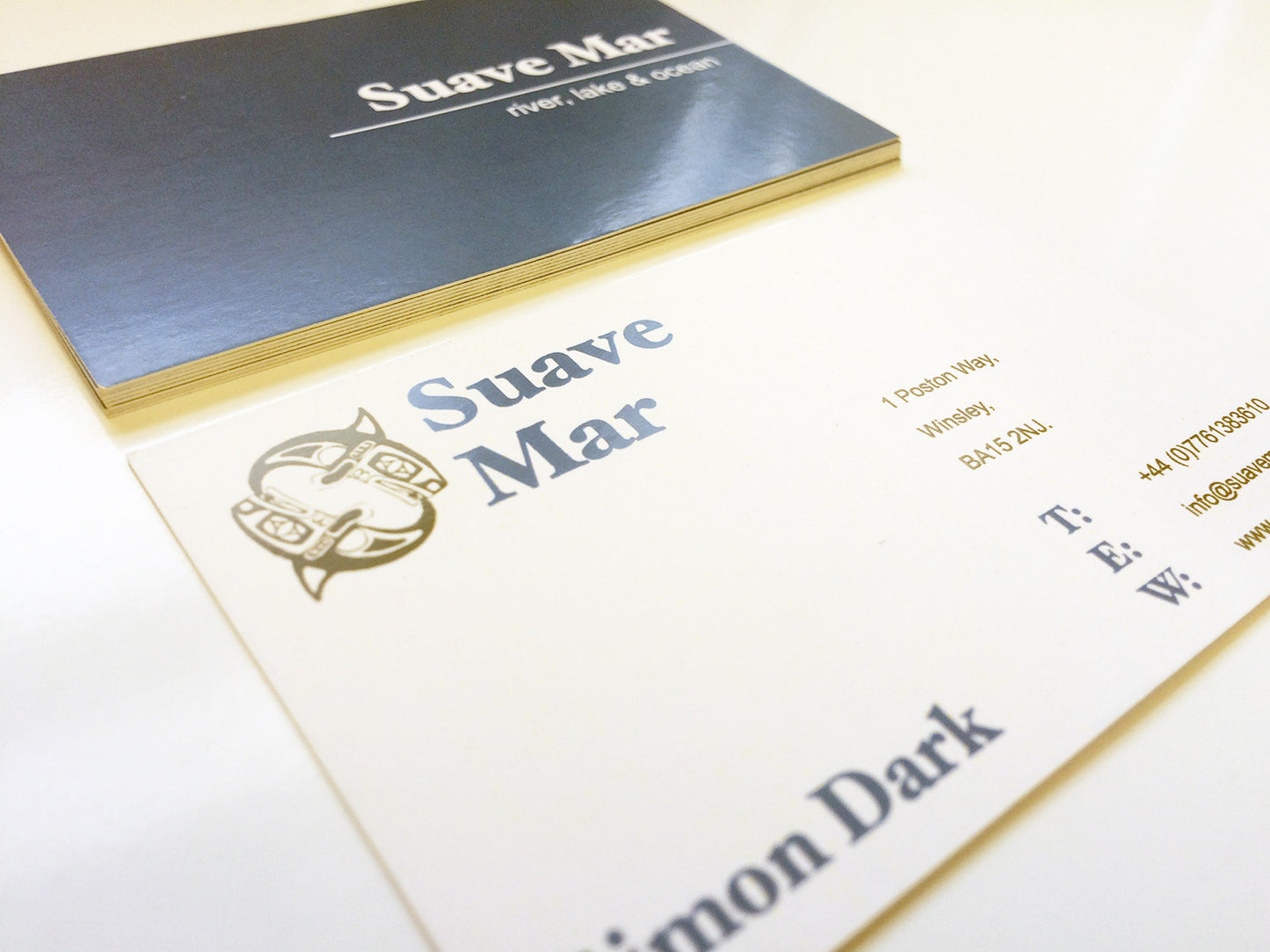350gsm Silk Business Cards