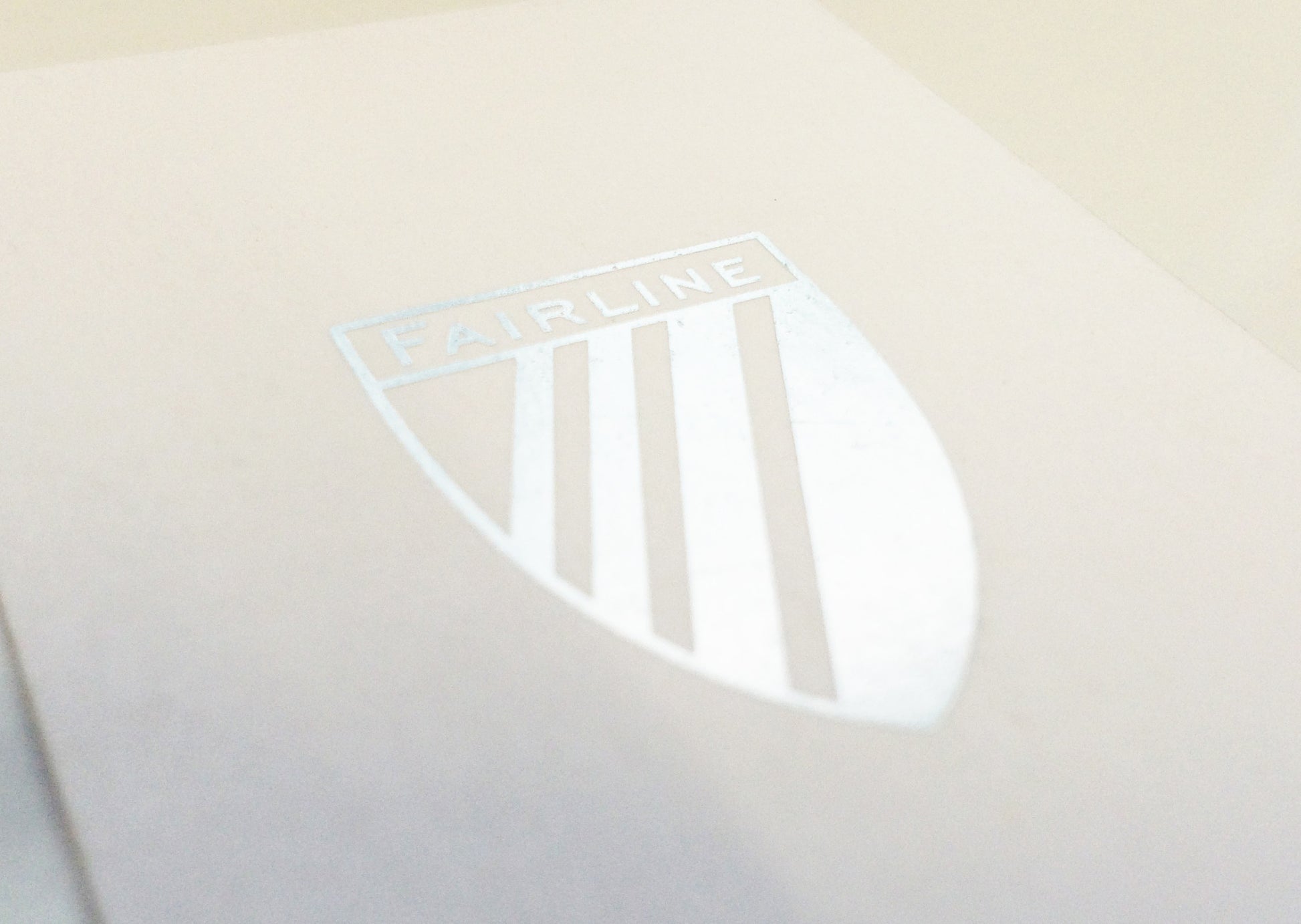 Silver Foil on White Card