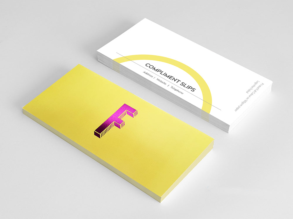 Hot Foiled Compliment Slips