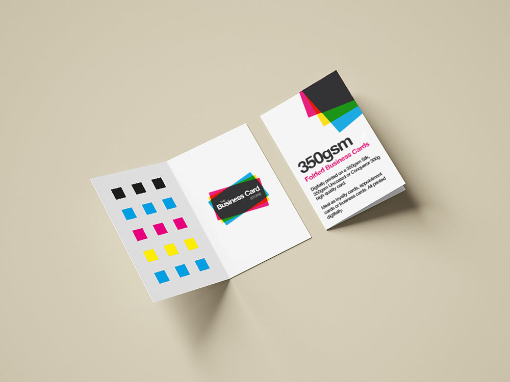 Folded Business Cards