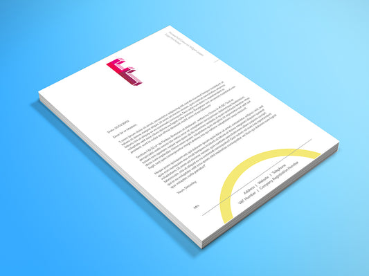 Hot Foiled Letterheads