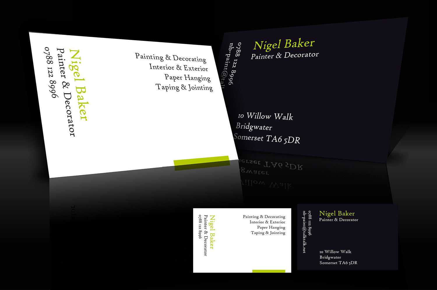 Business Card Design Nigel Baker