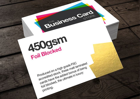 450gsm Foiled Business Cards