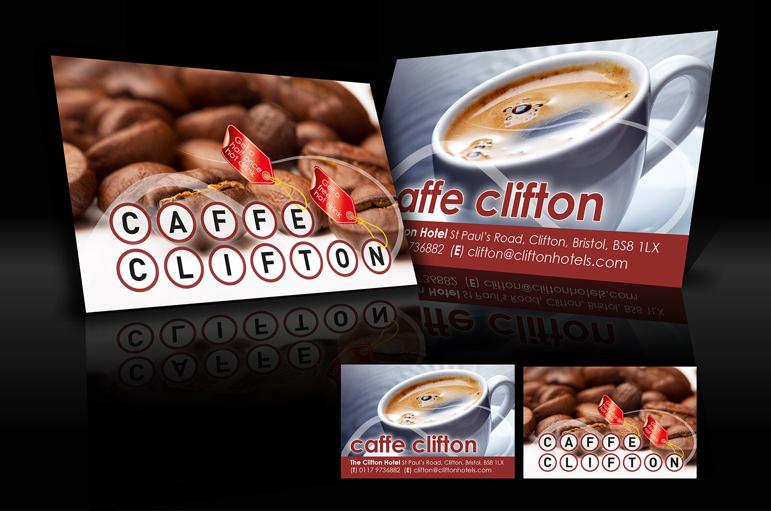 Business Card Design Cafe Clifton