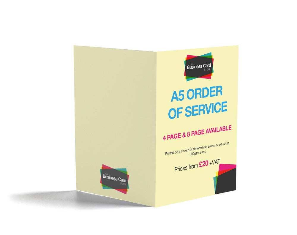 Order of Service Printing